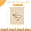 4 sacchetti per pane in lino, con coulisse, 30 x