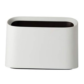 ETRAVEL Tabletop Trash Bin, Stylish, Small, Mini Trash Can, Scandinavian Simple, Garbage Bin, Can Be Hidden, Bedroom, Office, Wastebasket, Interior Decoration, PP, White