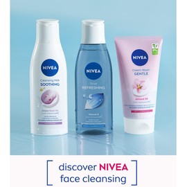 NIVEA Gentle Face Cream Wash (150ml), Face Cleanser with Almond Oil and Hydramine Gently Cleanses for Smooth, Healthy Skin, Face Wash for Dry and Sensitive Skin