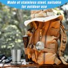Tessco 6 Pieces Collapsible Shot Glasses Stainless Steel Collapsible Cup