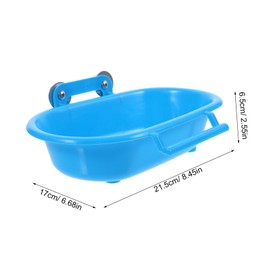Abaodam Parakeet Bird Bath Box Multi Functional Shower Basin for Parrots Lightweight and Practical Bird Bath Accessory Easy to Clean and Dry for Sparrows and Cockatiels
