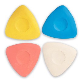 Jinpojun 4 Pieces Tailor's Chalk, 4 Colours Tailor's Chalk Pen, Sewing Chalk, Fabric Marker Pen for Marking Various Fabrics, Leather and Crafts