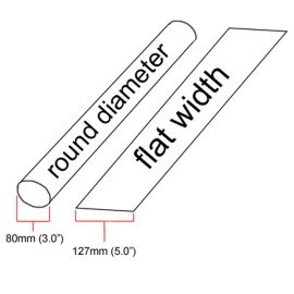 Salipt 3" ID White Heat Shrink Tube 2:1 ratio 3.0" wrap (4 feet) inch/ft/feet/t