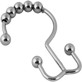 InterDesign 12 Pzas Aros Para Cortinas De Regadera Acero Inoxidable