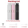RUZAR 3pcs 8ml Perfume Atomizer, Perfume Travel Refillable Bottle, Cologne