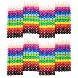 Huji Stacking 12 Colors Round Crayons Set, Favorite for Little Ones Party Favors, Safe, Non Toxic – 12PK (Round-Crayons, 12) (48)