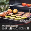 Royal Gourmet CD1519 Portable Charcoal Grill with Warming Rack, Tabletop