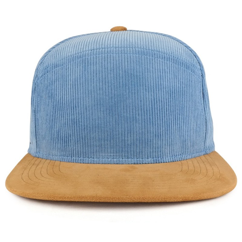 Trendy Apparel Shop - Gorra de Pana con Textura de