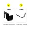 Black Tap Bracket - No Drill Curtain Rod Bracket 1"