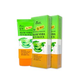 Ikel [1+1] Ekel Soothing & Moisture Aloe Vera Sunblock (70ml) Sun Cream Sunscreen Sunblock Sun Balm SPF50+ PA+++ / [1+1]이켈 수딩앤모이스쳐 알로에베라 선블럭(70ml) 선크림 자외선차단제 선블록 썬밤 SPF50+ PA+++
