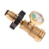 perfk Propane Tank Adapter with Gauge Copper Conversion Adapter with
