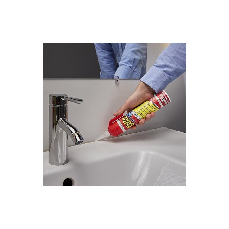 Flex Caulk, Calafateo Híbrido de Alto Rendimiento, Impermeable y resistente