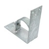 Xadnitu 4 Pieces Chain Link Fence Wood to Metal Posts