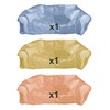 Brackit 3 Pack Orange, Yellow & Blue Coloured Dust Sheets