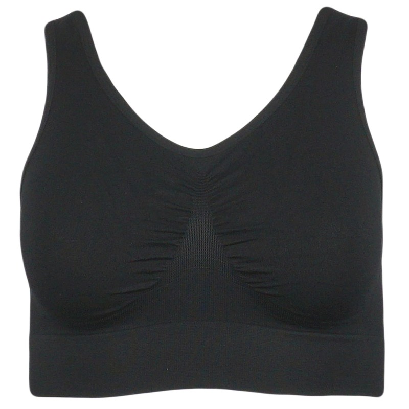 J-Line Women's Comfort Bustier Sleep Bra Without Underwire Seamless Soft