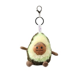 warmies Avocado-Taschenanhänger, reisefreundlicher Plüsch-Schlüsselanhänger mit französischem Lavendelduft, Accessoire für Schlüssel oder Taschen
