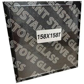 Chimsoc Replacement Stove Glass - Villager C Mark 2 / Chelsea/Duo/Elite (158mm x 158mm Shaped)