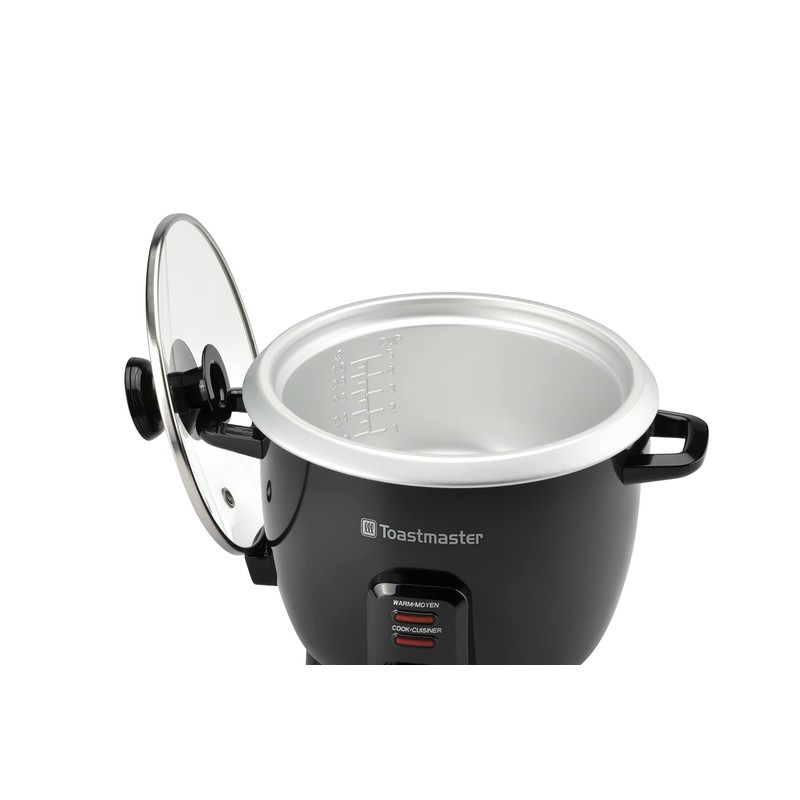 Toastmaster 10-Cup Electric Rice Cooker (5 cups uncooked), Black, TM-101RCCN