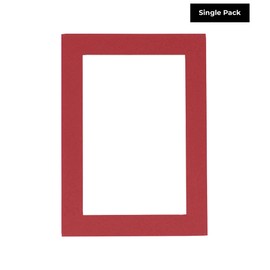 4x6 Pre-Cut Red Matboard for 5x7 Frame - Precut Mat Board Acid-Free Deep Red 4x6 Photo Matte Made to Fit a 5x7 Picture Frame, Premium Matboard for Family Photos, Show Kits, Art, Picture Framing, Pack