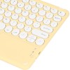 Touch Wireless Keyboard Round Keycaps Ergonomic Design Ultra Thin Smart