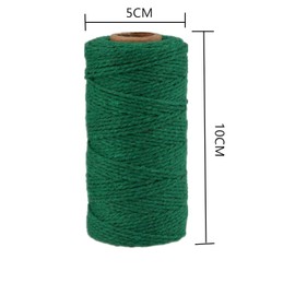 2 Pack Twine String Garden String, 100 M x 2 MM Gardening Twine, Craft String for Packaging Rope Gift Rope DIY Handicraft Decoration Binding, Total 200m (Green)