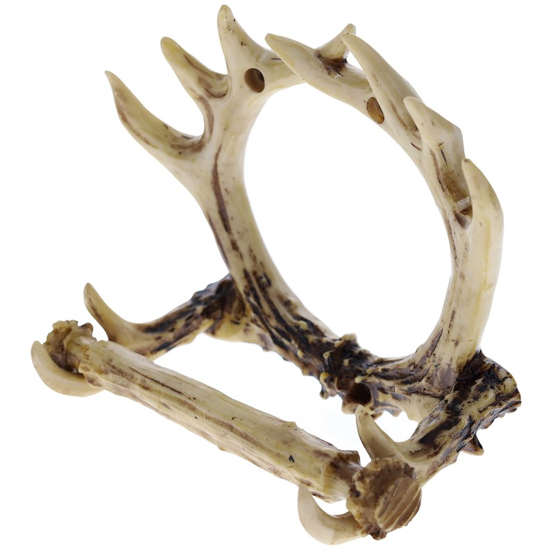 Rustic 8 Point Deer Antler Wall Mounted Toilet Paper Holder