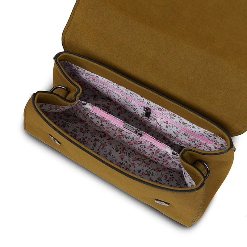 Islander Harris Tweed Orkney Satchel (Chestnut Herringbone), Chestnut Herringbone