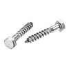 sourcing map Hex Lag Screws, M8 x 45mm 304 Stainless