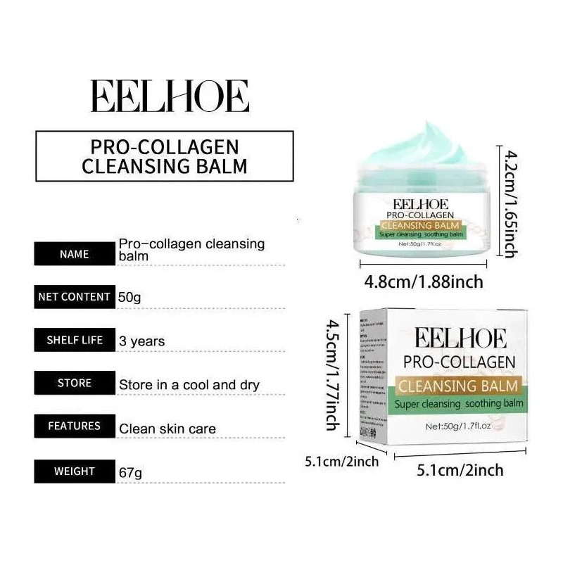 Ee Balsamo Limpiador Facial De Colageno Cara, Pro Colageno