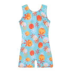 Maillot de gimnasia para niños con pantalones cortos, diseño de mariposa, sirena, estrella, Colorful Dot, 6/6x