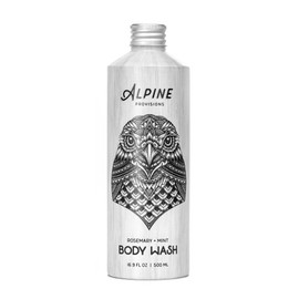 Alpine Provisions Natural Rosemary + Mint Body Wash, 16.9 fl oz in plastic-free aluminum bottle