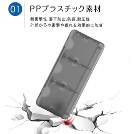 OKAWASI 3DS Card Case, Game Card Case, Set of 3, Mini, Holds 6 Cards, DS/2DS/3DS Universal Storage, Game Cards (Black), Black, Modern