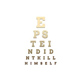 Epstein Didn't Kill Himself Parody Sticker Vinyl Decal Notebook Car Laptop 3.75" x 5.5" (Gold)