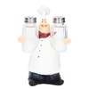 Chef Statue Salt Shakers Set Adorable Statue Vivid Details Resin