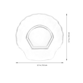 ULTECHNOVO Soap Dish Ocean Seashell Soap Dish Sea Shell Soap Bar Holder Shell Trinket Dish Soap Tray for Home Bathroom Hotel Clear