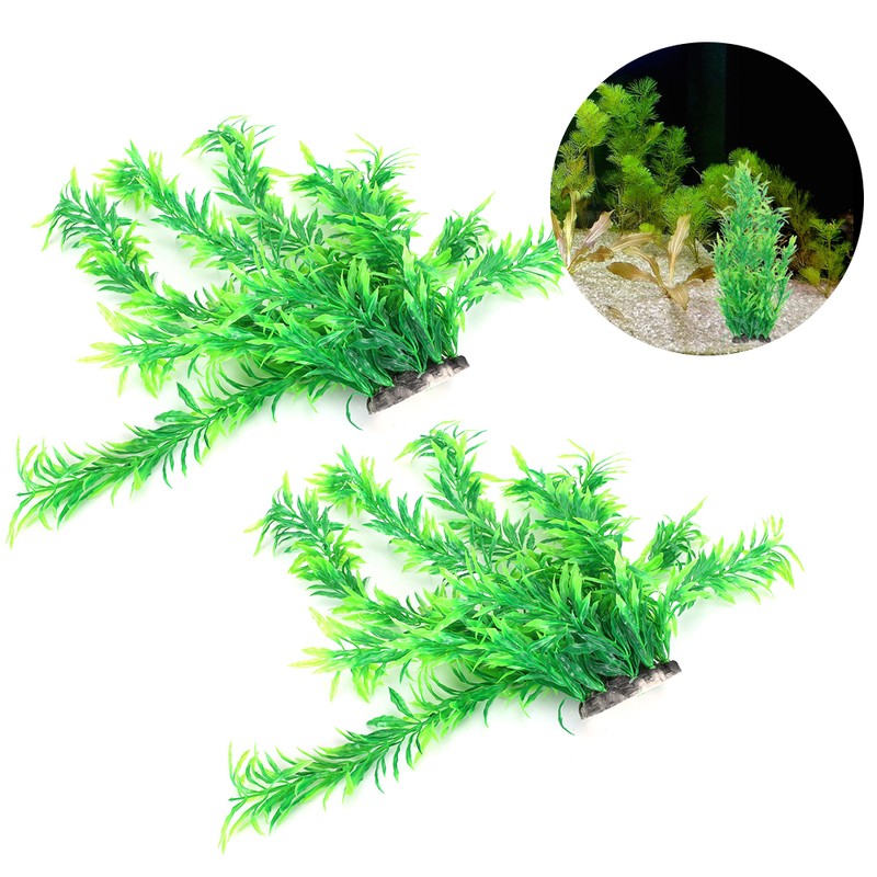 Aquarium Decoration Artificial Water Plants for Fish Tank Landscape Green