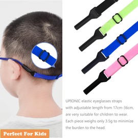 OPUGIT Adjustable Glasses Strap Pack of 5 Non-Slip Glasses Straps Sports Elastic Glasses Straps for Children Non-Slip for Boys and Girls, pink