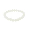 Unbranded Imitation Jade Bead Bracelet - 50mm - White -