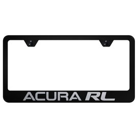 Au-TOMOTIVE GOLD Laser Etched Logo Stainless Steel License Plate Frame for Acura RL (Black)