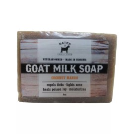 Bates Family Farm Goat Milk Soap 5oz.  Six Scents To Choose From - Coconut Mango