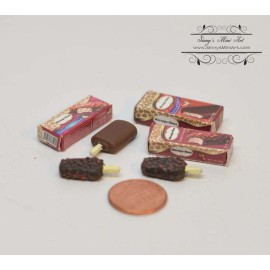 SMA 1:6 Dollhouse Miniature Chocolate/ Almonds Ice Cream/ Miniature Ice Cream A50