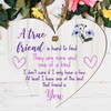 Friendship Heart Plaque – MDF Wood | "A True Friend"