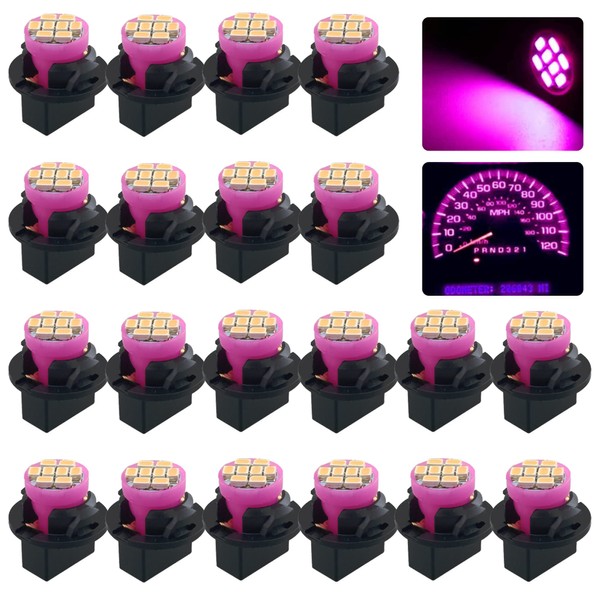 GLOFE T10 194 168 Pink Purple LED Dash Instrument Lights
