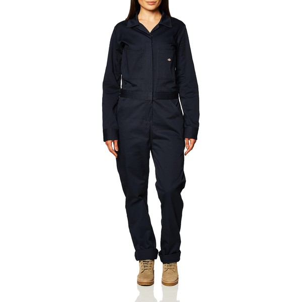 Dickies womens Long Sleeve Cotton Twill Work Utility Coveralls, Dark