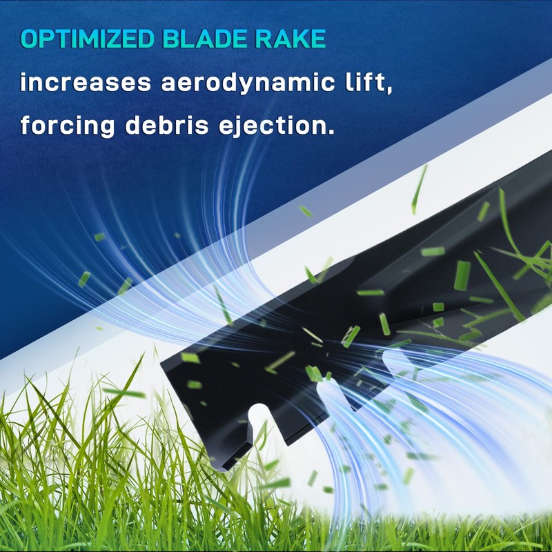2 Pack 942-04290-X 46'' Toothed Mulching Blade for MTD Cub