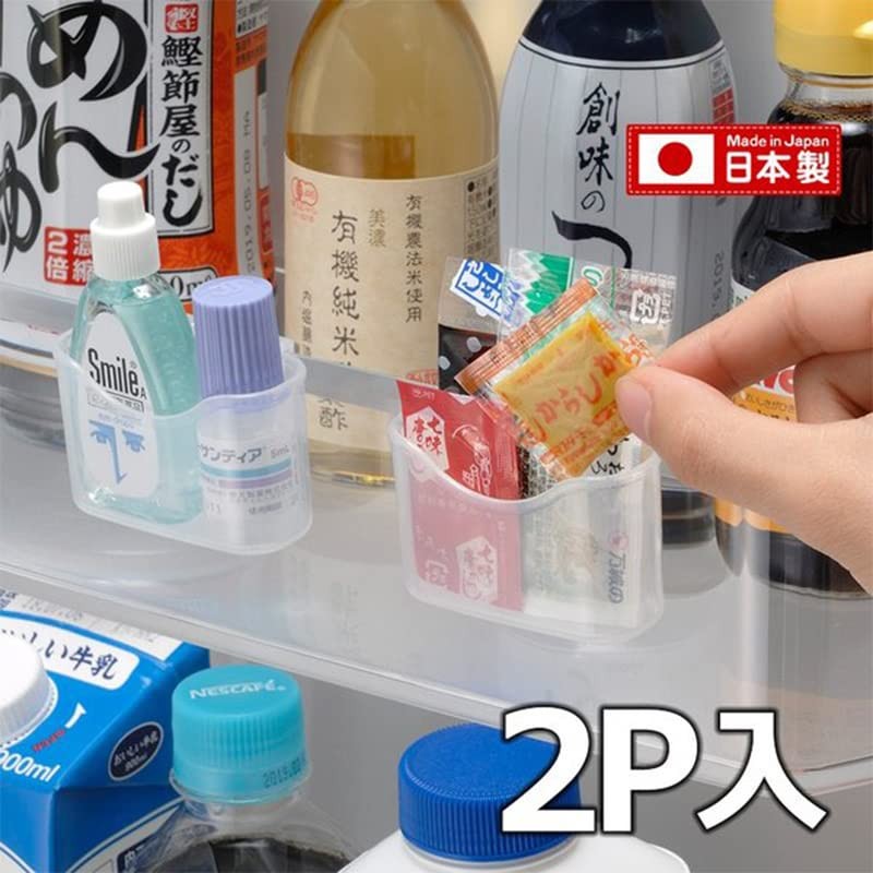Inomata Storage Pocket, For Refrigerators, Mini Size, Pack of 2