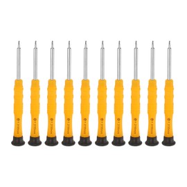 sourcing map 10pcs PH1.2 Mini Phillips Screwdriver 3mm Shank Cross Head 87mm Length for Small Appliances Repairs, Yellow