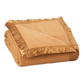 OakRidge Heirloom Australian Merino Wool Blanket –Breathable All-Seasonal Bedding with Cozy Satin Edges – King, Tan