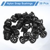 uxcell 38 Pcs Cable Snap Bushing Grommet, 7/16" Mounting Dia