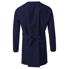 7 Encounter Unisex Multifunctional Long Sleeves Wrap Smock Navy Size 2XL/3XL
